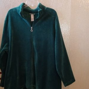 Liz & Me for Catherines 2x Plush L/S - Dk Gr Jckt